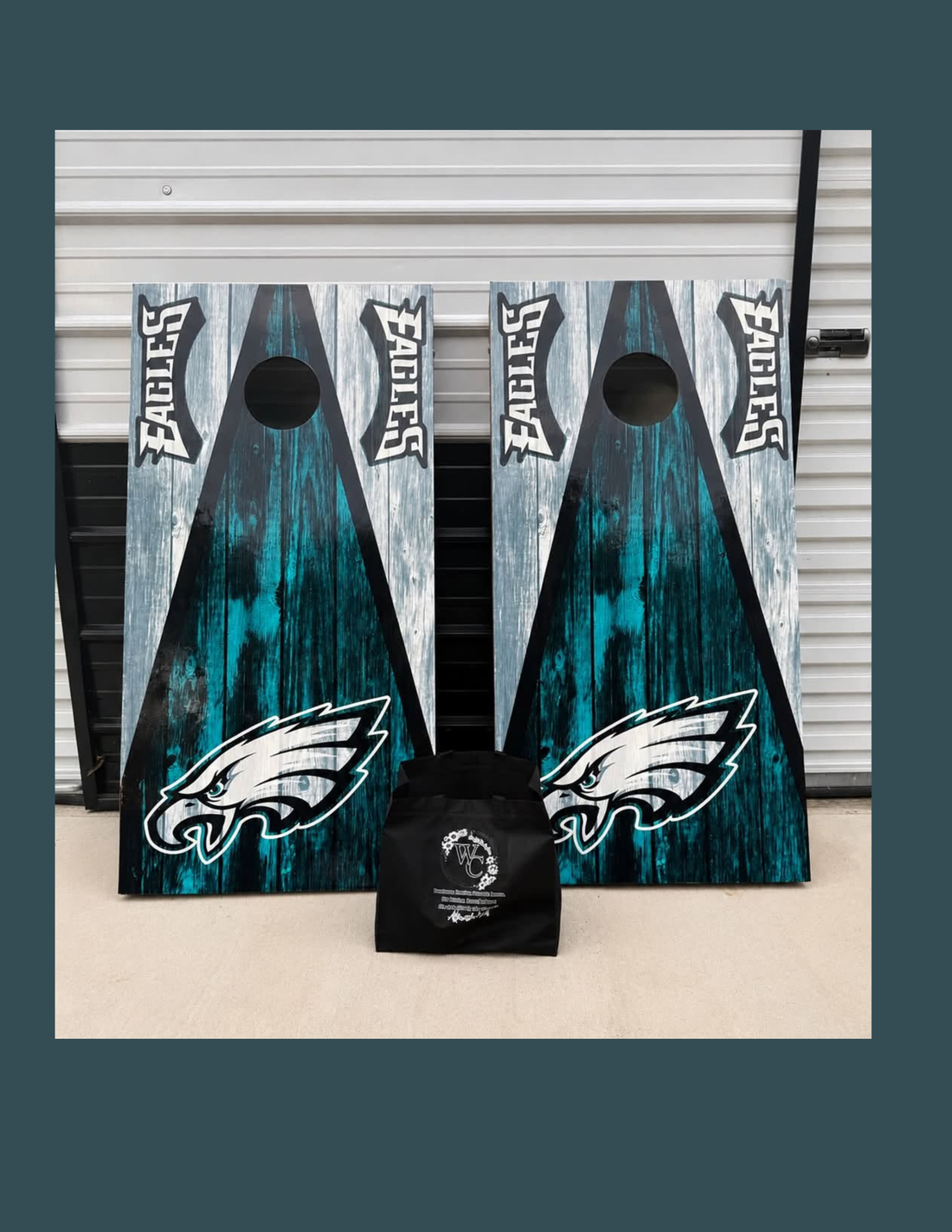 Cornhole Boards with Bags & Lights
