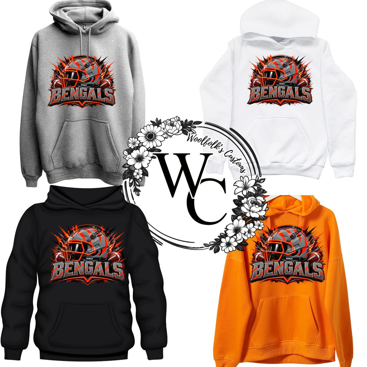 Altavista Bengals Football Option 1 Hoodie