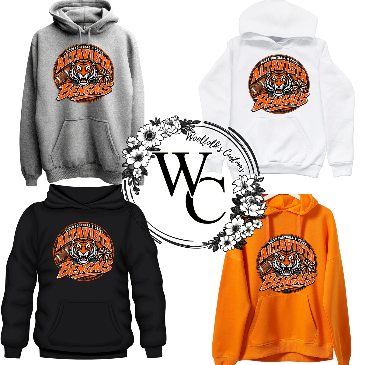 Altavista Bengals LOGO Option 1 Hoodie