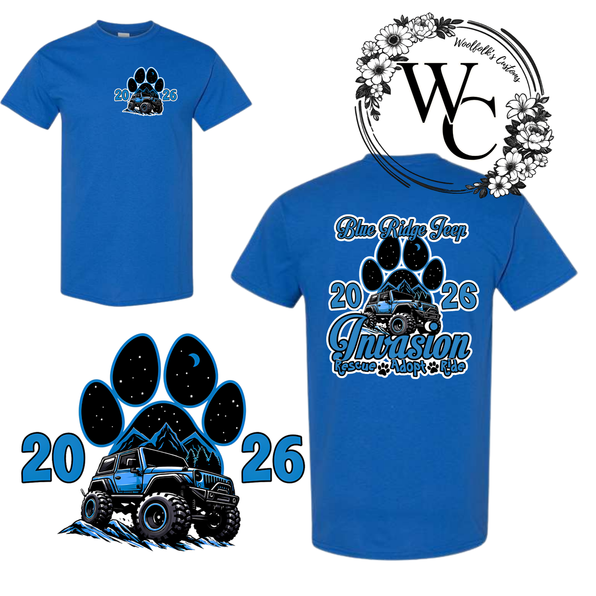 BLUE RIDGE JEEP INVASION TSHIRT