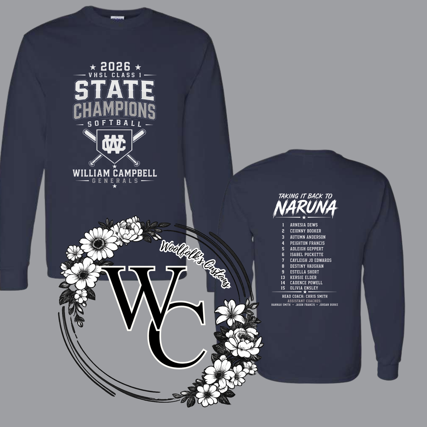 WC- State Champs- Long Sleeve Shirt