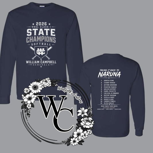 WC- State Champs- Long Sleeve Shirt