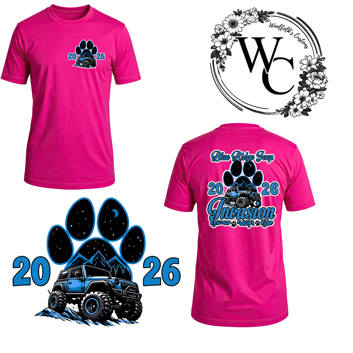 BLUE RIDGE JEEP INVASION TSHIRT