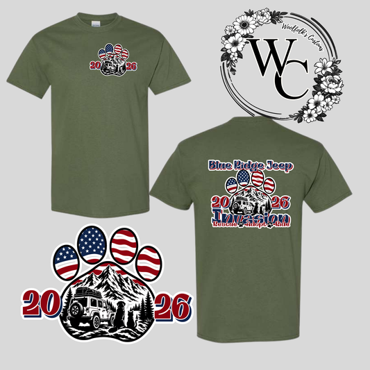 BLUE RIDGE JEEP INVASION TSHIRT