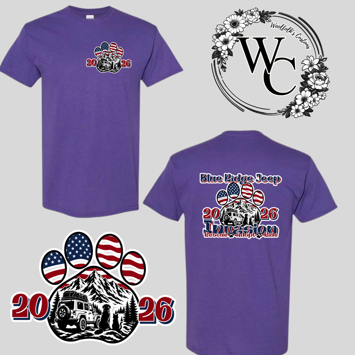 BLUE RIDGE JEEP INVASION TSHIRT