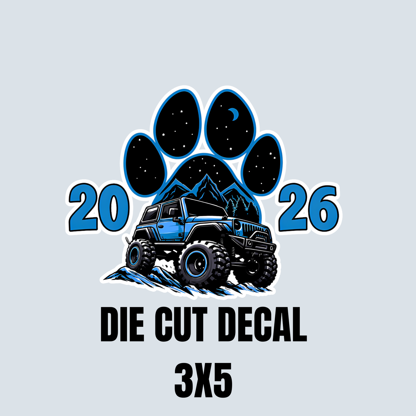 BLUE RIDGE JEEP INVASION - BLUE CAR DECAL