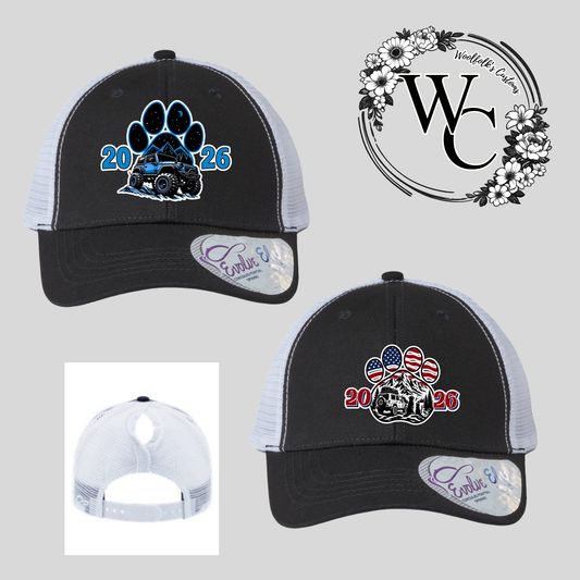 BLUE RIDGE JEEP INVASION- WOMENS HAT WITH PONY TAIL