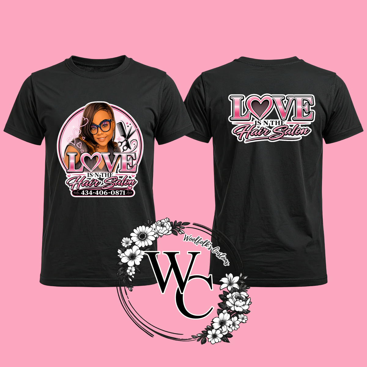 LOVE is in the hair Salon- Advertisement Tee