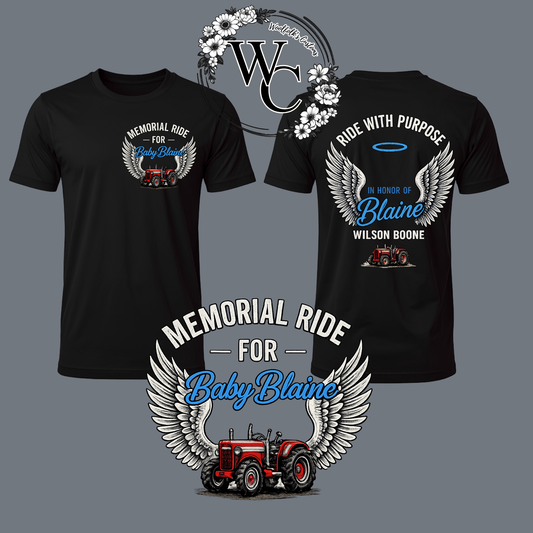Memorial Ride for Baby Blaine- PRE ORDER T-Shirt
