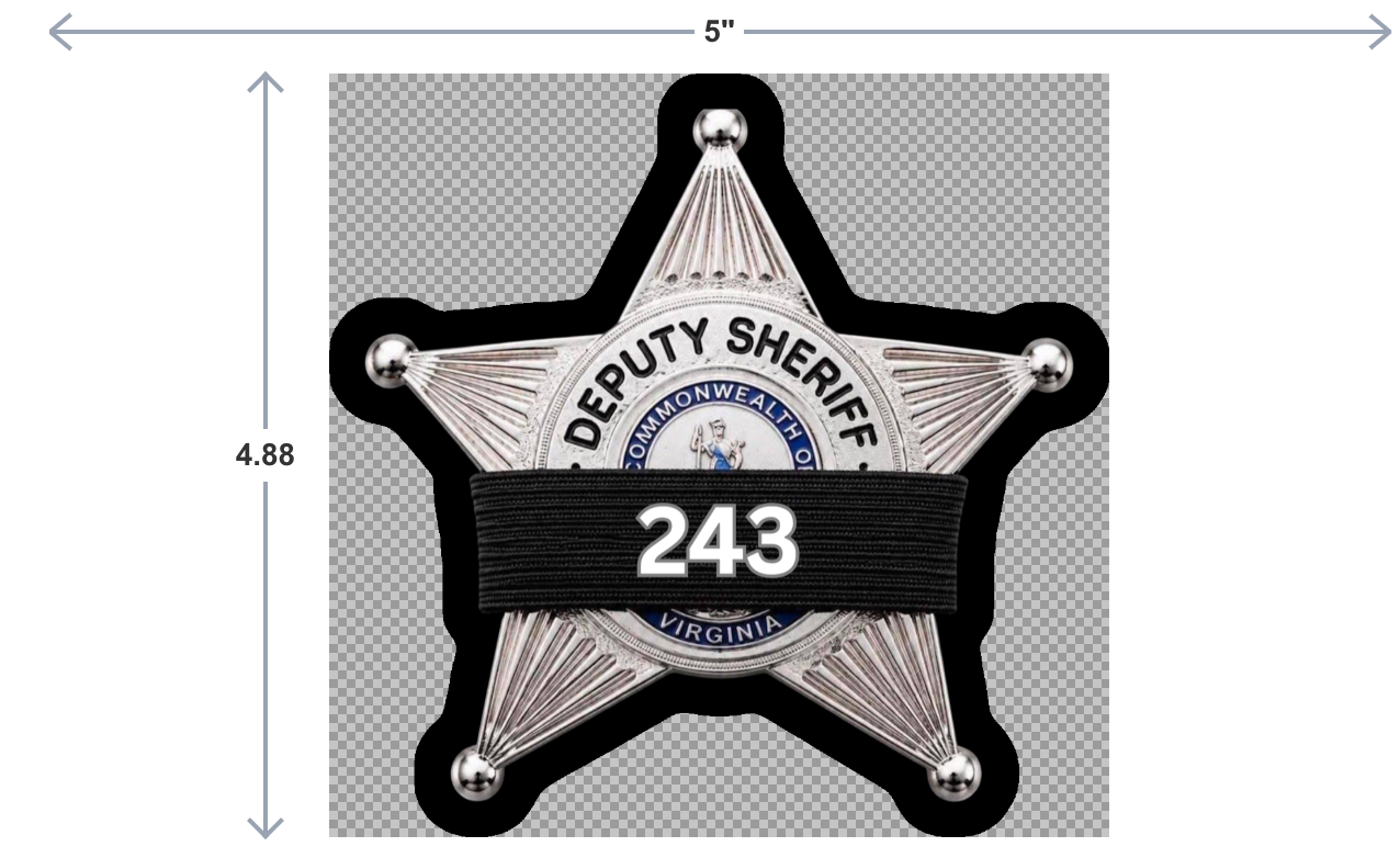 IN LOVING MEMORY OF BURLIE DUVALL III - CAR DECAL