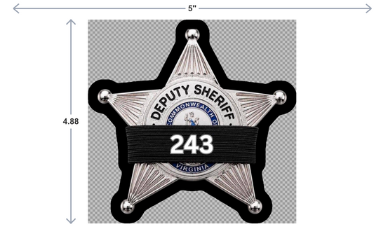 IN LOVING MEMORY OF BURLIE DUVALL III - CAR DECAL