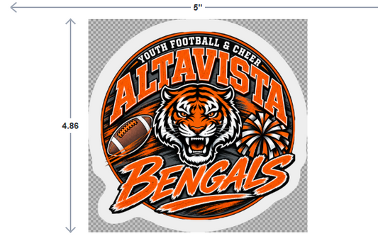 Altavista Youth Football & Cheer Decal