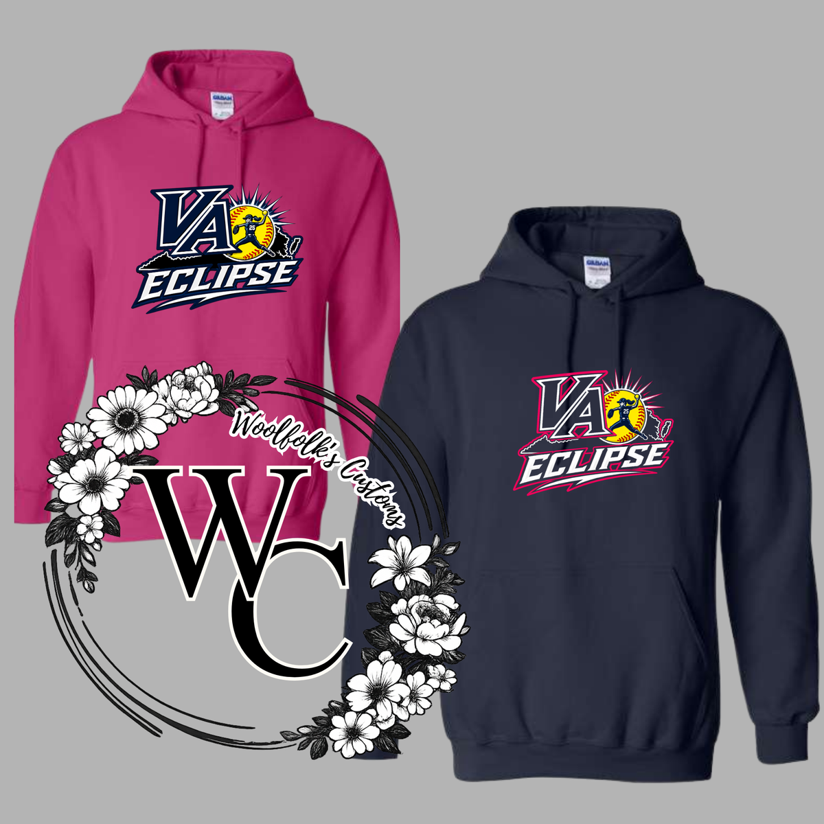 Virigina Exlipse Hooded Sweatshirt