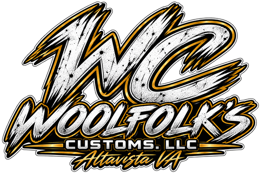Woolfolk's Customs, LLC - Car Decal